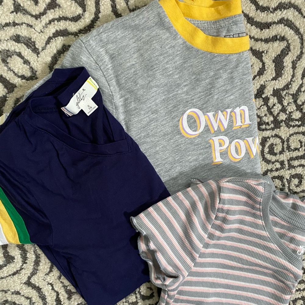 Girls Target and Justice shirts size medium